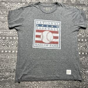 Retro Brand National Baseball Hall Of Fame  T-shirt Cooperstown Mens Large Sport